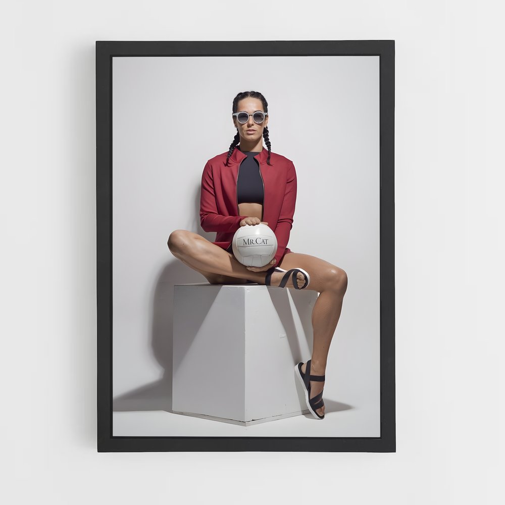 Poster Sur le Sommet – affiche Beach-volley (vue 2)